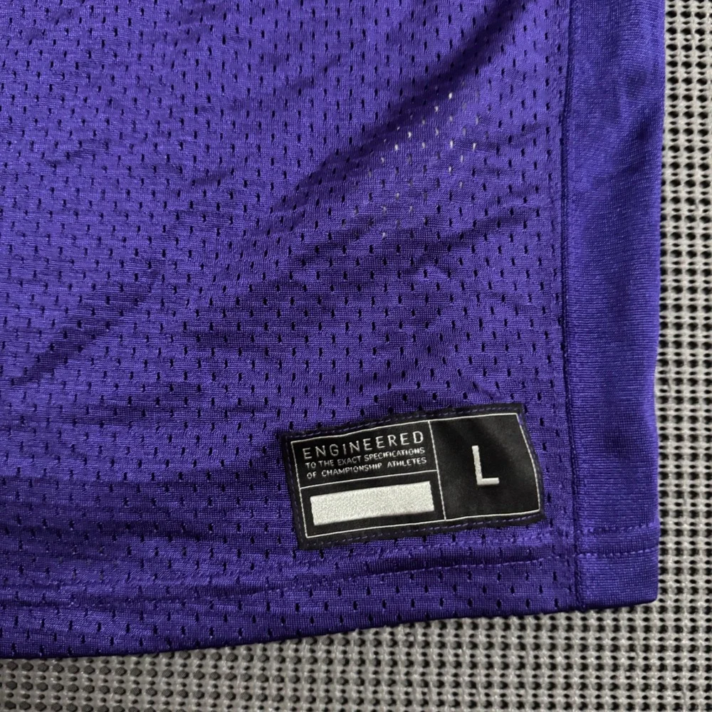 Nike Mens Purple Practice Football Jersey Mesh Training Shirt Large 1549